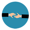 Suppliers and customers icon